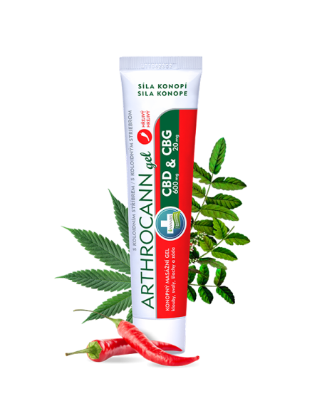 Annabis ARTHROCANN gel hřejivý CBD + CBG 75 ml
