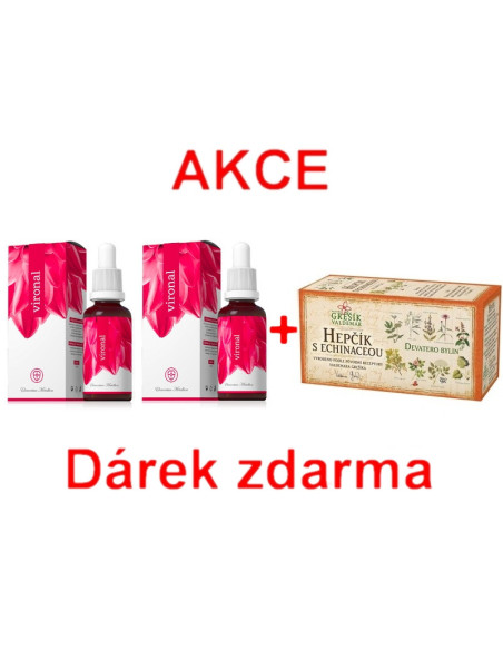 AKCE - 2x Vironal + ZDARMA Hepčík s echinaceou čaj