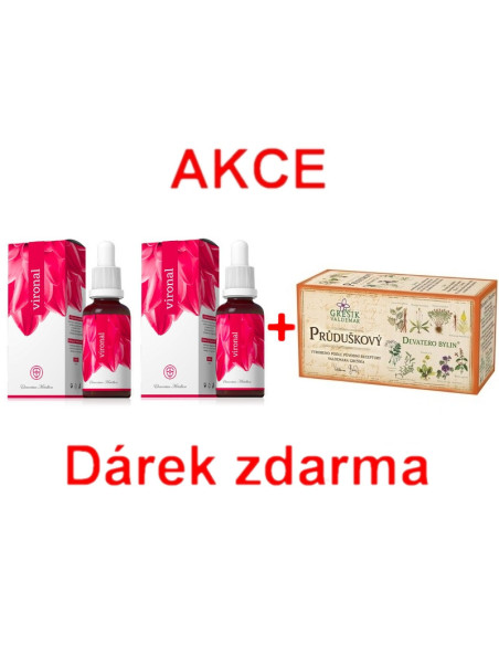 AKCE - 2x Vironal + ZDARMA Průduškový čaj