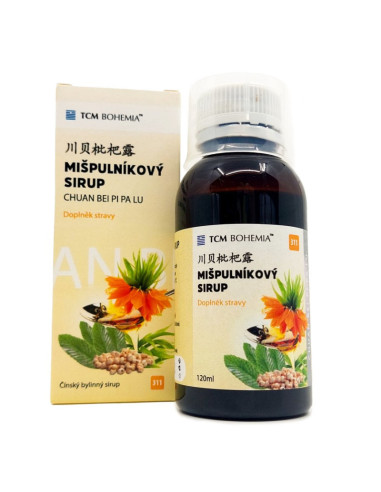 TCM Bohemia Mišpulníkový sirup 120 ml (SLEVA exp. 10/26)