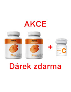 AKCE - 2x Reishi + ZDARMA Vitamín C