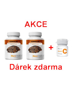 AKCE - 2x Coriolus + ZDARMA Vitamín C
