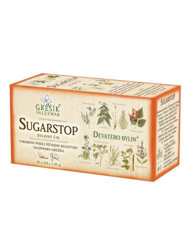 Grešík SUGARSTOP čaj 30 x 1,5 g