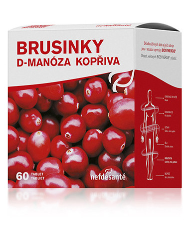 NefDeSanté BRUSINKY D-MANÓZA KOPŘIVA 60 tablet