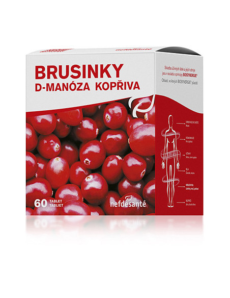 NefDeSanté BRUSINKY D-MANÓZA KOPŘIVA 60 tablet