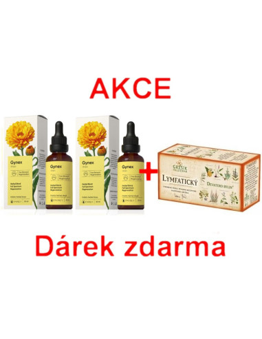 AKCE - 2x Gynex + ZDARMA Lymfatický čaj