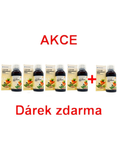 AKCE -  Mišpulníkový sirup 4 + 1 ZDARMA