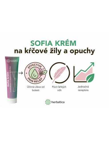 Herbatica SOFIA KRÉM na křečové žíly s extraktem z pijavice lékařské 150 ml